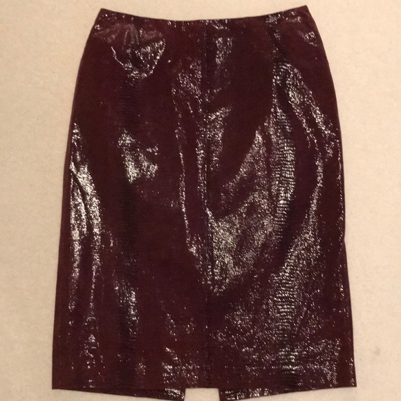Ellen Tracy Leather Skirt - Picture 3 of 7